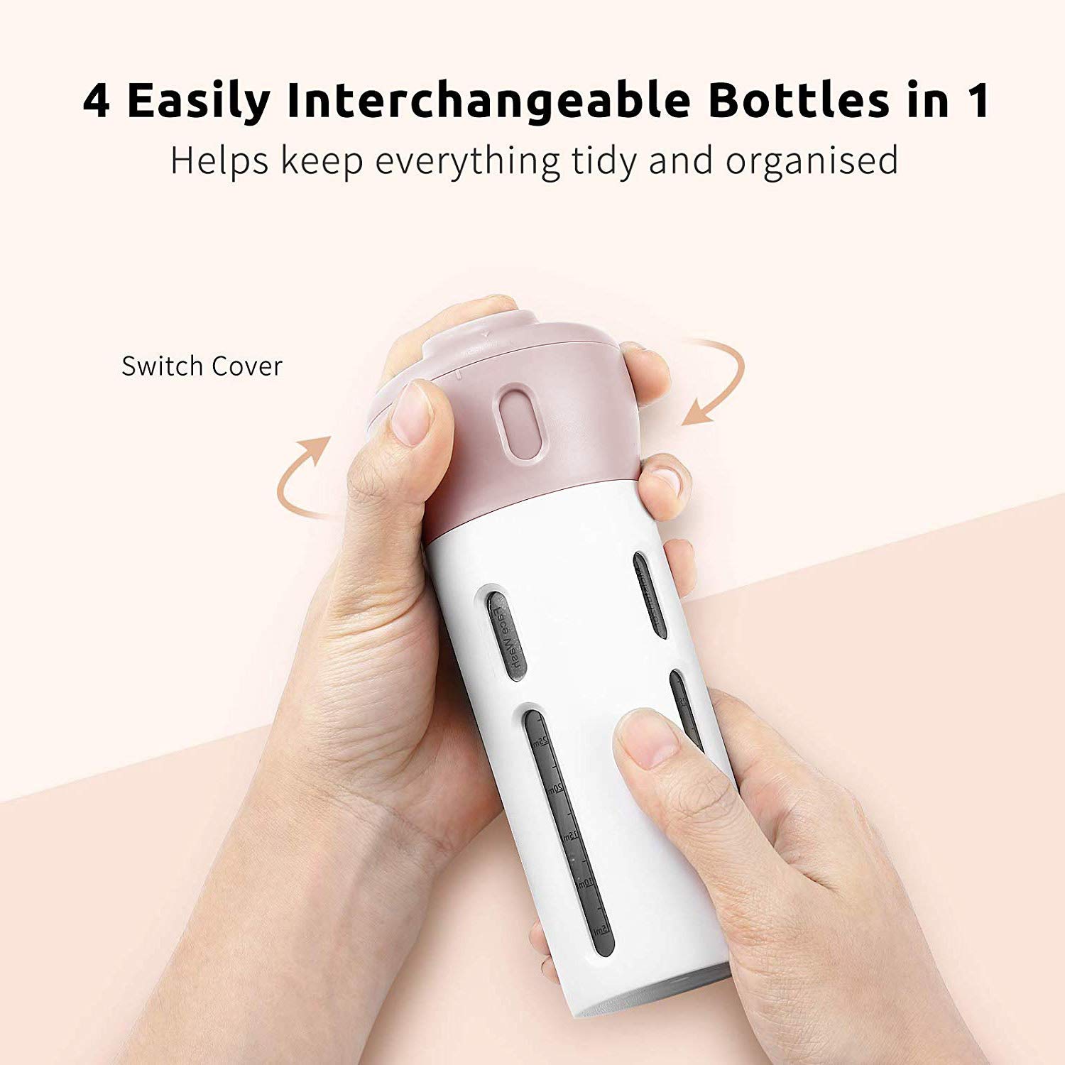 Travel Bottles Spray Bottles TSA Approved Containers Shampoo and Conditioner Bottles 4 in 1 Portable Leak Proof Refillable Travel Toiletries Accessories Kit