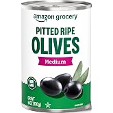 Amazon Grocery, Pitted Ripe Olives, Medium, 6 Oz