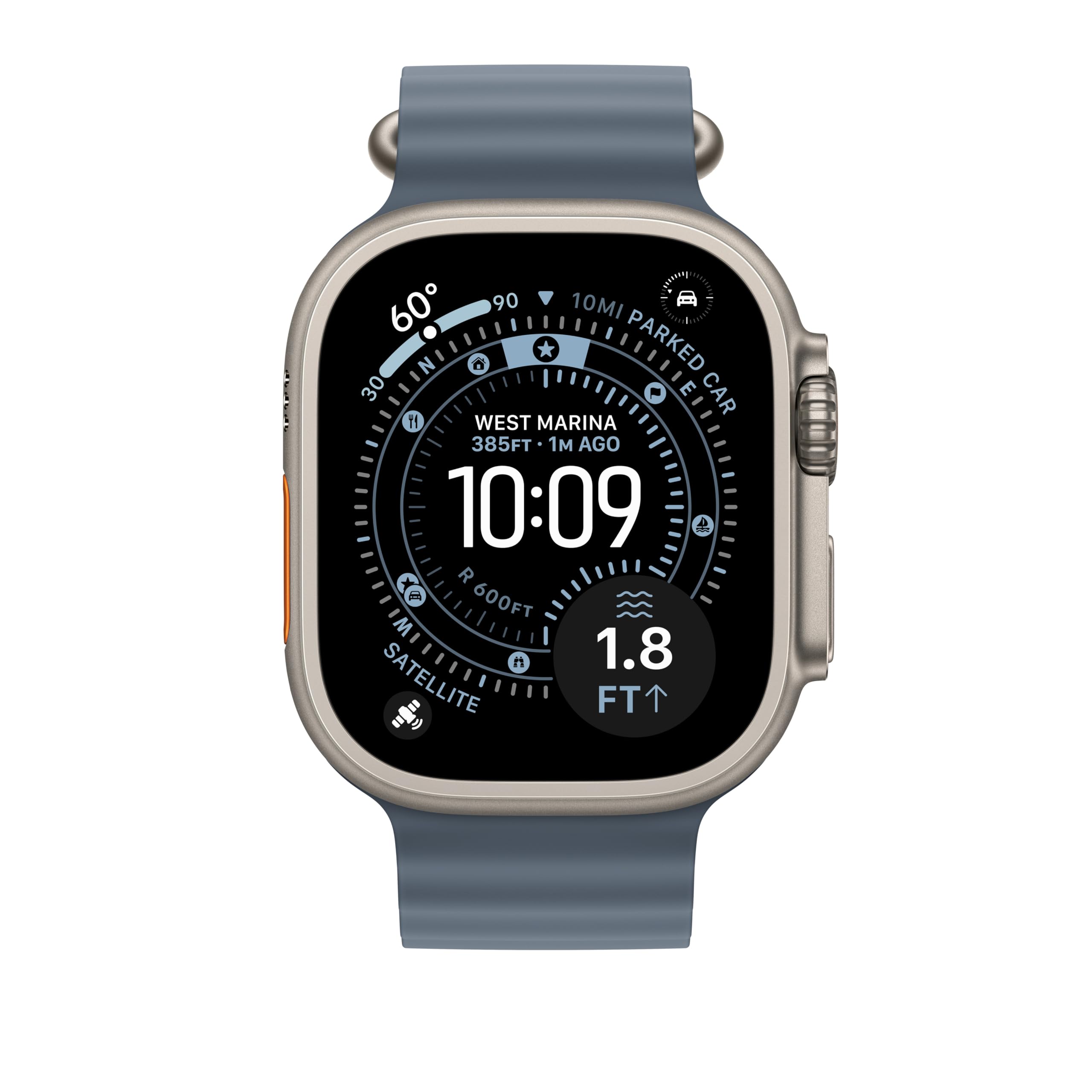 Apple Watch Band - Ocean Band - 49 mm - Maritimblau - One Size, Fluoroelastomer 3