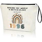 APAKUTA 30th Birthday Gifts for Women 1996 Year Gifts Idea 30th Birthday Decoration Makeup Bag 30-Year-Old Cosmetic Bag Organizer Zipper Pouch Gift for 30th Anniversary for Women Wife Aunt Friend