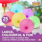 Jaunty Partyware 25 Large Punch Balloons Assorted Colours 12in Easy Inflate view 3