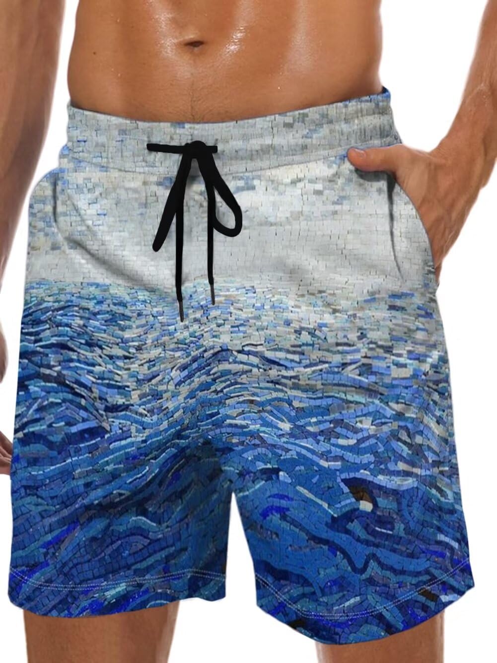 Men's Swim Trunks Quick Dry Hawaiian Board Shorts