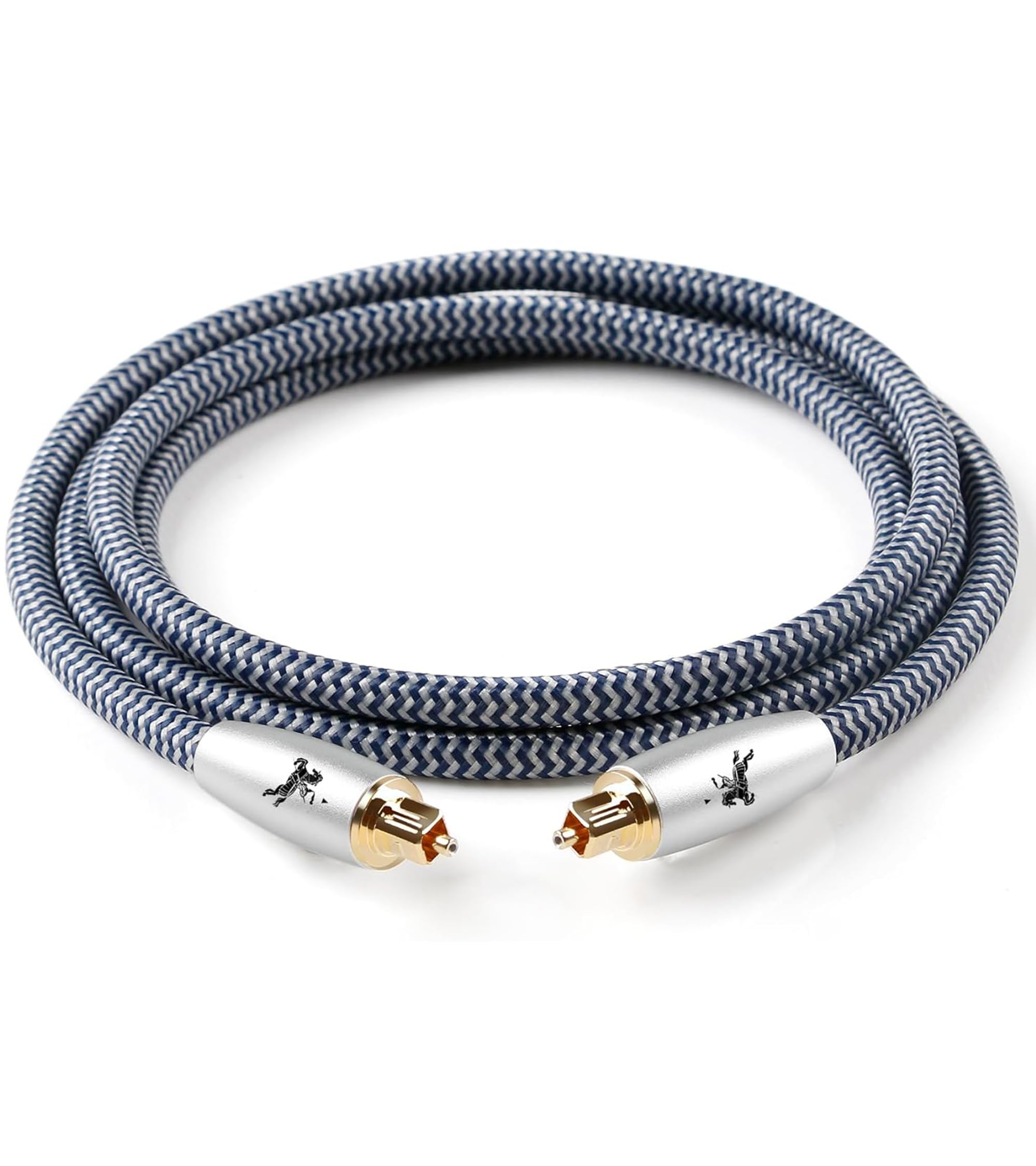 Photo 1 of Impeto Digital Fiber Optic Audio Cable for Sound Bar Toslink Cord Male to Male 24K Gold Plated Connector Optical Audio Cable 6ft 10ft S/PDIF Glass Core, 9.84feet/3M IMP-2201