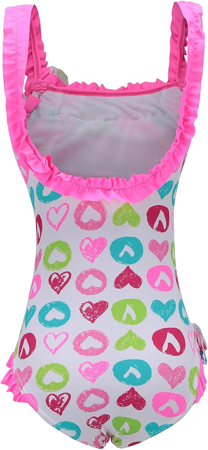 H.M.H Girls One Piece Swimsuit Beach Sport Bathing Suit