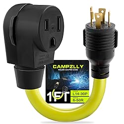 Campzlly Welder Adapter Cord, Nema L14-30P to 6-50R