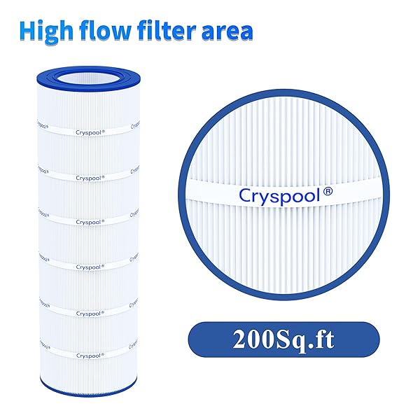 CRYSPOOL® 09032 COMPATIBLE WITH CLEAN & CLEAR 200, CC200, PAP200, R173217, C-9419, FC-0688, 59054400, ALADDIN 29902, 200 SQ. FT POOL FILTER CARTRIDGE, 1 PACK