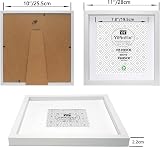 YiPinYin White 10x10 Inch Square Picture Frame Set of 3 8x8 Display view 7