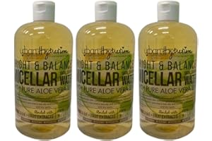 Urban Hydration Aloe Vera Leaf Micellar Water | Natural Cleanser and Moisturizer, Paraben and Sulfate Free, Anti-Aging, For All Skin Types | Leaves Skin Feeling Soft and Moisturized | (3) Pack
