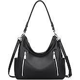 Over Earth Genuine Leather Purses and Handbags for Women Hobo Shoulder Bag Ladies Crossbody Bags Medium