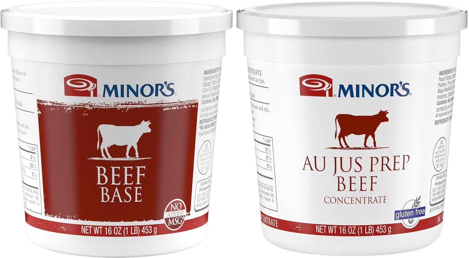 Minor's Beef Flavored Base Variety (includes 16oz minor beef au jus, 1... 21130512638 eBay