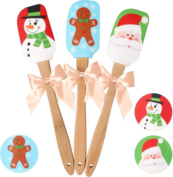 Christmas Spatulas Silicone Spatula Gift Christmas Rubber