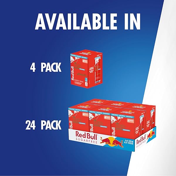 RED BULL RED EDITION SUGAR FREE ENERGY DRINK, WATERMELON, WITH 114MG CAFFEINE PLUS TAURINE & B VITAMINS, 12 FL OZ, PACK OF 4 CANS