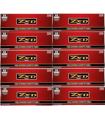 8mm cigarette tubes Amazon.com: ZEN King Size Full Flavor Cigarette Tubes -2 pack, 250 ct per  box : Health & Household