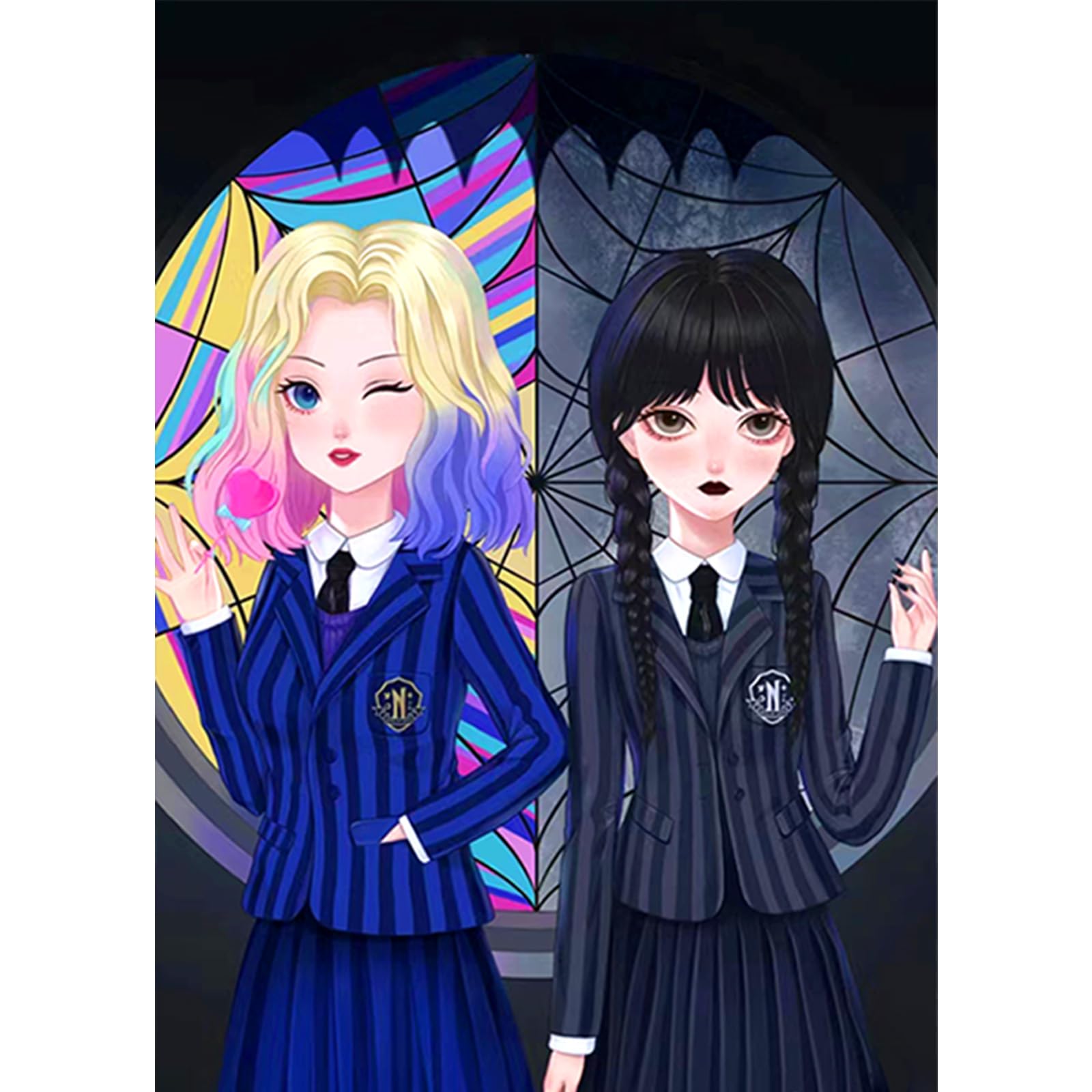 CEOVR Anime Diamond Art Kits for Adults,Cartoon Diamond Painting Kit,Girls Diamond Art Craft Set,Cartoon Diamond Painting for Beginner,11.8x15.7 Inch