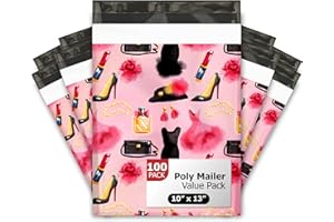 10x13 (100) Fashion Boutique Designer Poly Mailers Shipping Envelopes Premium Printed Bags