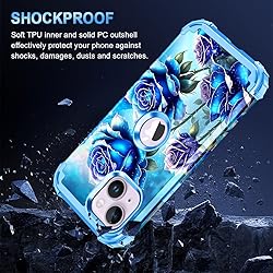 Miqala Compatible with iPhone 14 Plus Case,Glow in