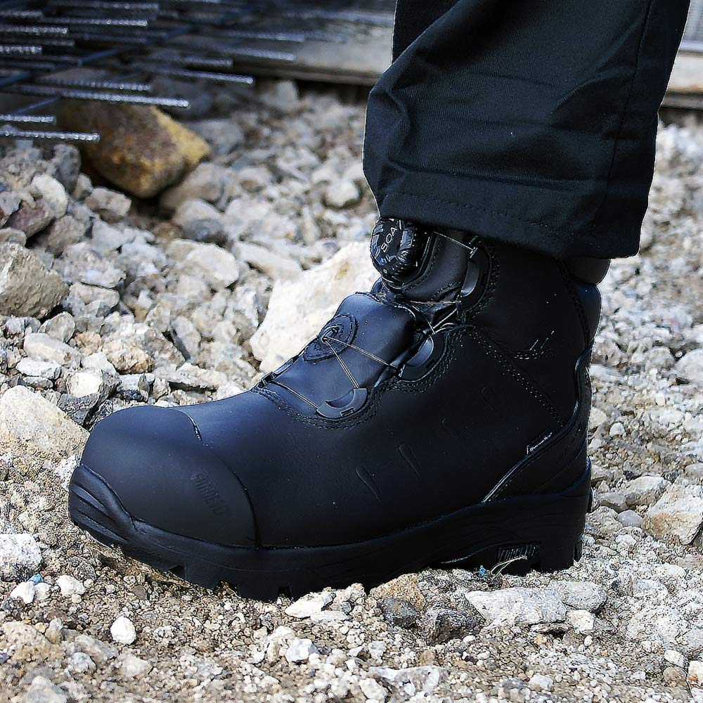 Rock Fall Lava Internal Metatarsal FibreGlass Toe Cap Safety Boot Black Unisex, Fully Waterproof Safety Boots - Image 3