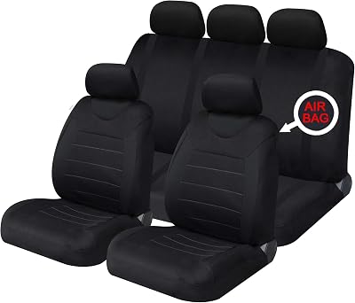 Sakura Carnaby Black SS5397 Car Seat Covers Full Set Universal Fit