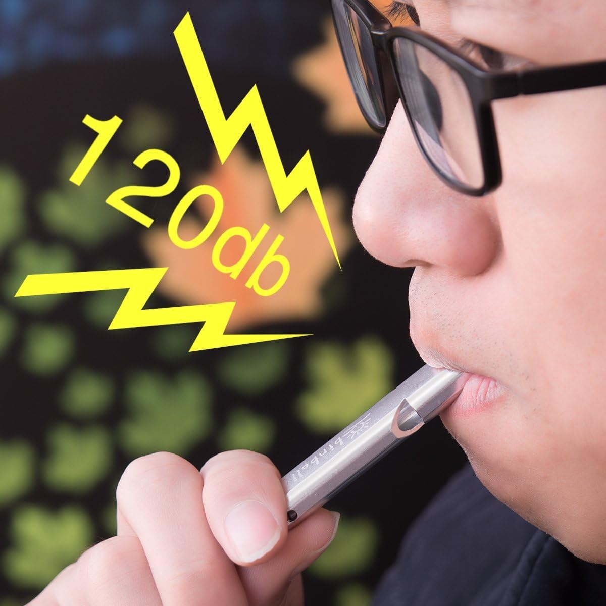 Binboll Double-Tube Whistle Aluminum Alloy Survival Whistle for Outdoor Needs Sports Referee Emergency : Sports & Outdoors