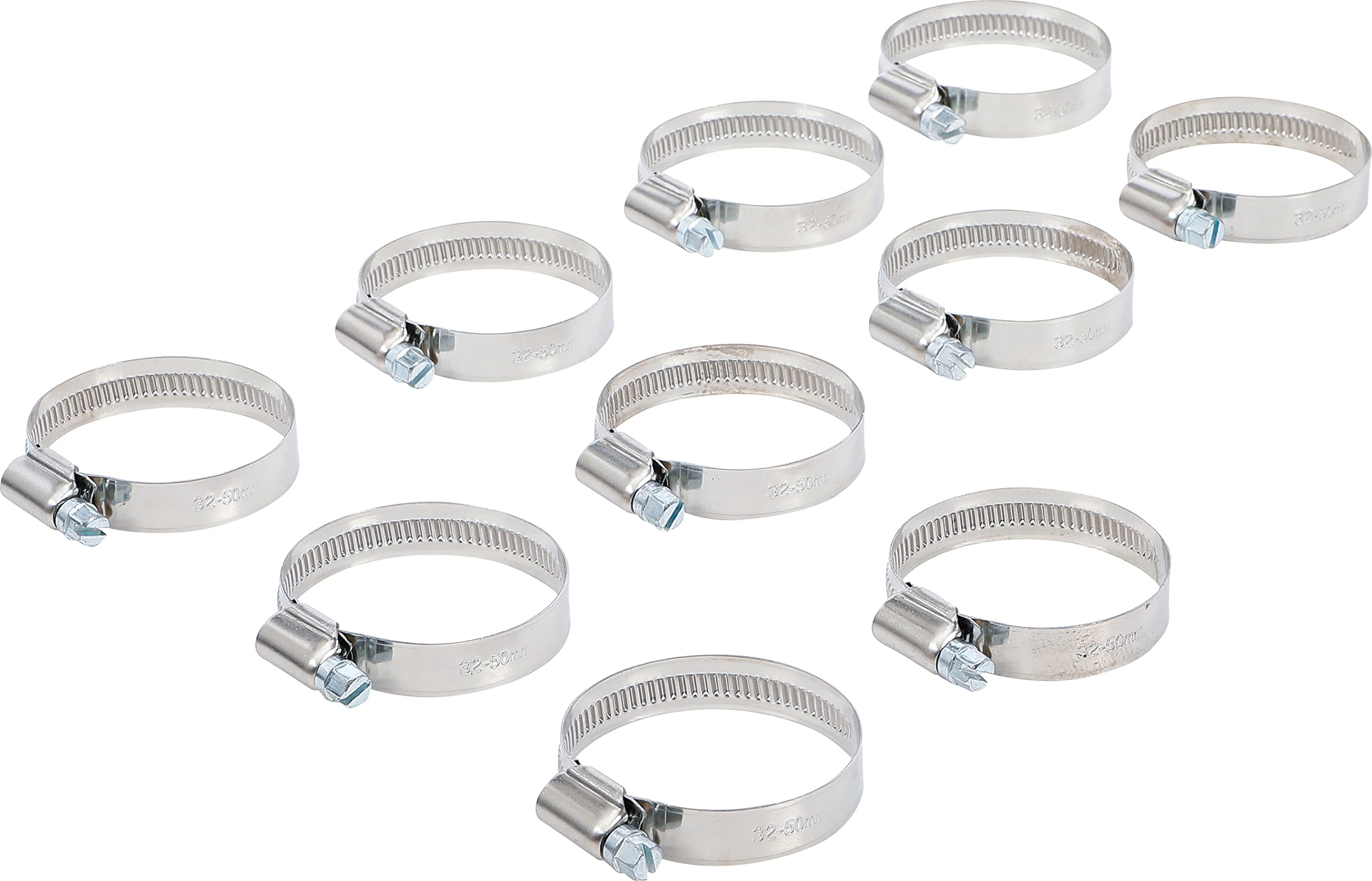 BGS 8095-32x50 | Hose Clamps | Stainless | 32 x 50 mm | 10 pcs.