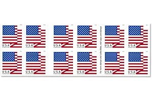 U. S. Flag - 2018 USPS Forever First Class Postage Stamp U. S. Forever 50 Cents Patriotic American Flag Sheets - Booklet of 2
