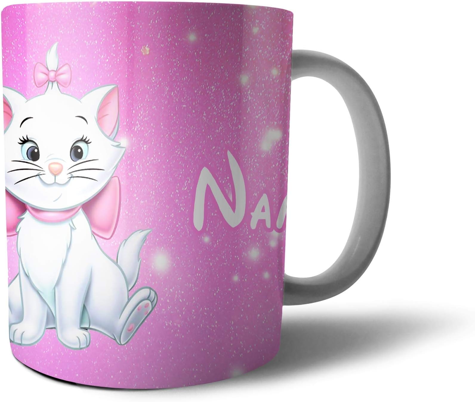 Personalised Name Initials Disney The Aristocats Characters Marie Duchess Thomas O'Malley 10 oz Tea Coffee Mug Cup MugBD01P (10 OZ, Design 2)