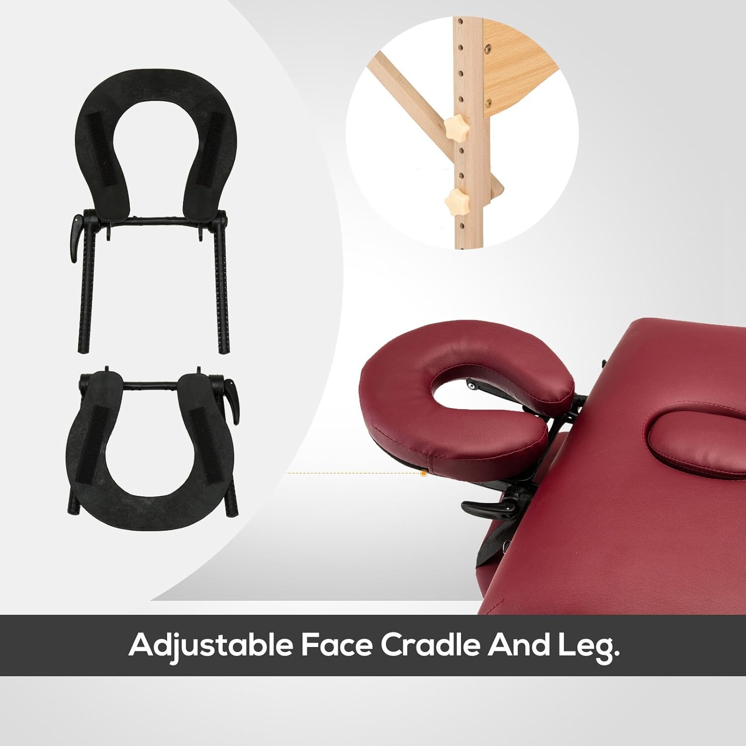 Uenjoy Folding Massage Table 84'' Professional Massage Bed