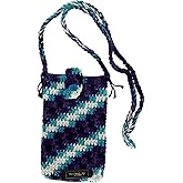 Crochet Phone Bag, Handmade Women's Phone Bag, Cross strap cell phone bag, phone case, phone carrying case, gift phone bag