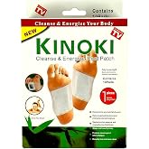 Kinoki Premium Natural Foot Patches - 10 Adhesive Pads for Foot Pain Relief &amp; Odor Elimination