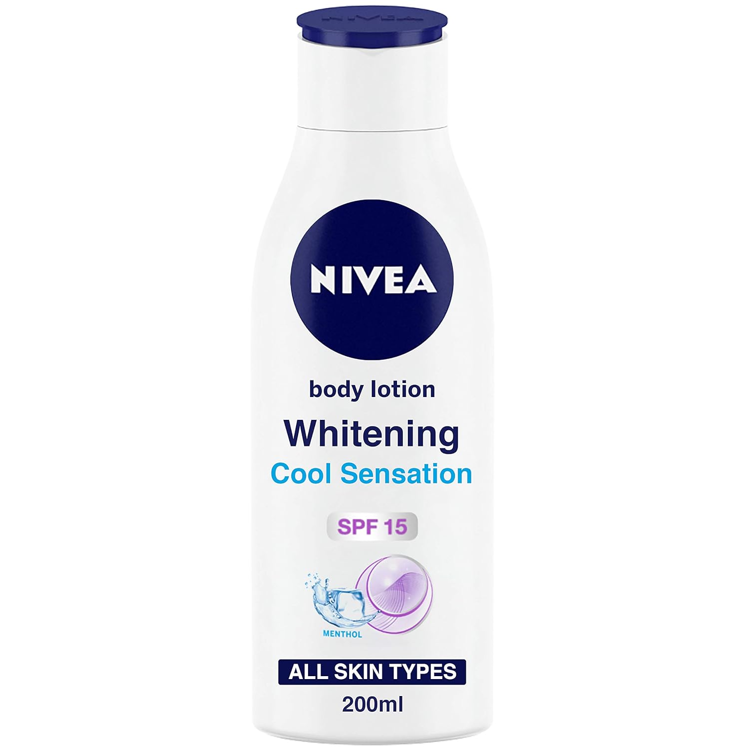 NIVEA Body Lotion, Whitening Cool Sensation, SPF 15 & Refreshing
