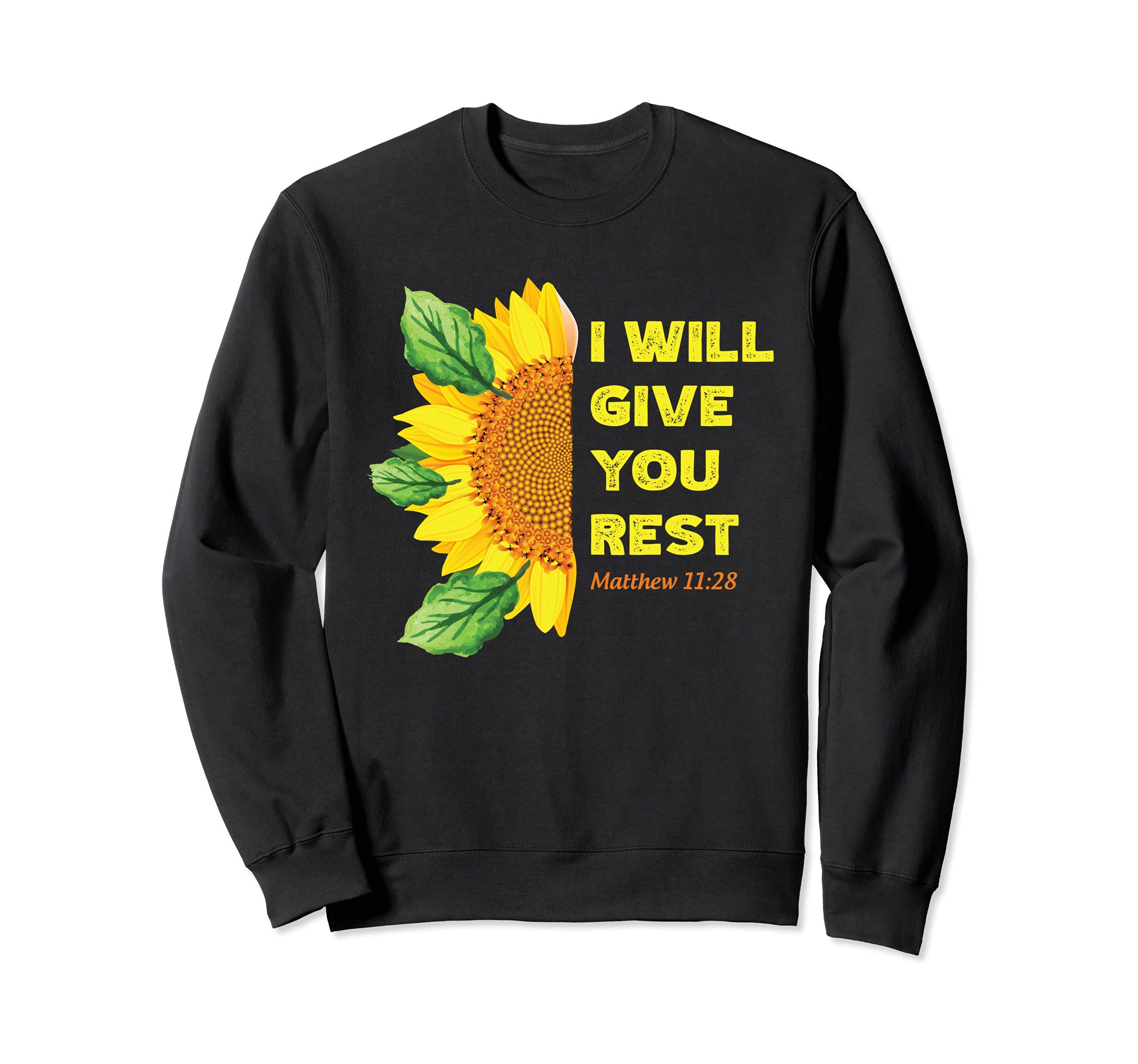 Matthew 11:28 Christian Bible Verse Religious Sweatshirt