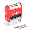 ExcelMark Self-Inking Rubber Teacher Grading Stamp - Please Complete and Return