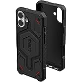 URBAN ARMOR GEAR UAG Designed for iPhone 16 Plus Case 6.7" Monarch Pro - Compatible with MagSafe Charging Rugged Heavy Duty Shockproof Anti-Slip Military Grade Protective Cover, Kevlar Black