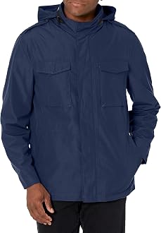 Cole Haan Men's Field Parka, Blue 