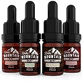 Beard Oil Sample Size Pack - Canadian Made - 4 Unique Beard Oil Varieties (5 ml each) - Cedarwood, Sandalwood, Bamboo & Unsce