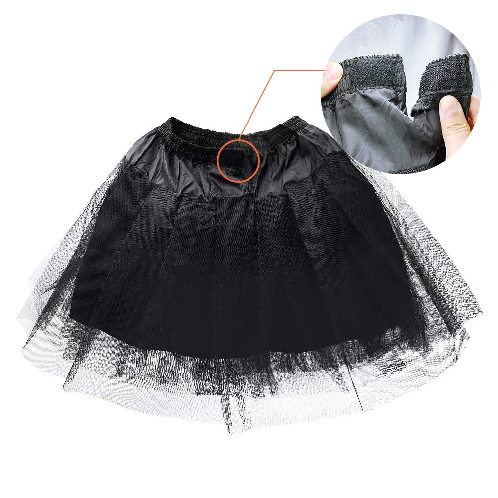 LULUSILK Girl’s Hoopless Petticoat Crinoline with 3 Layers, Wedding
