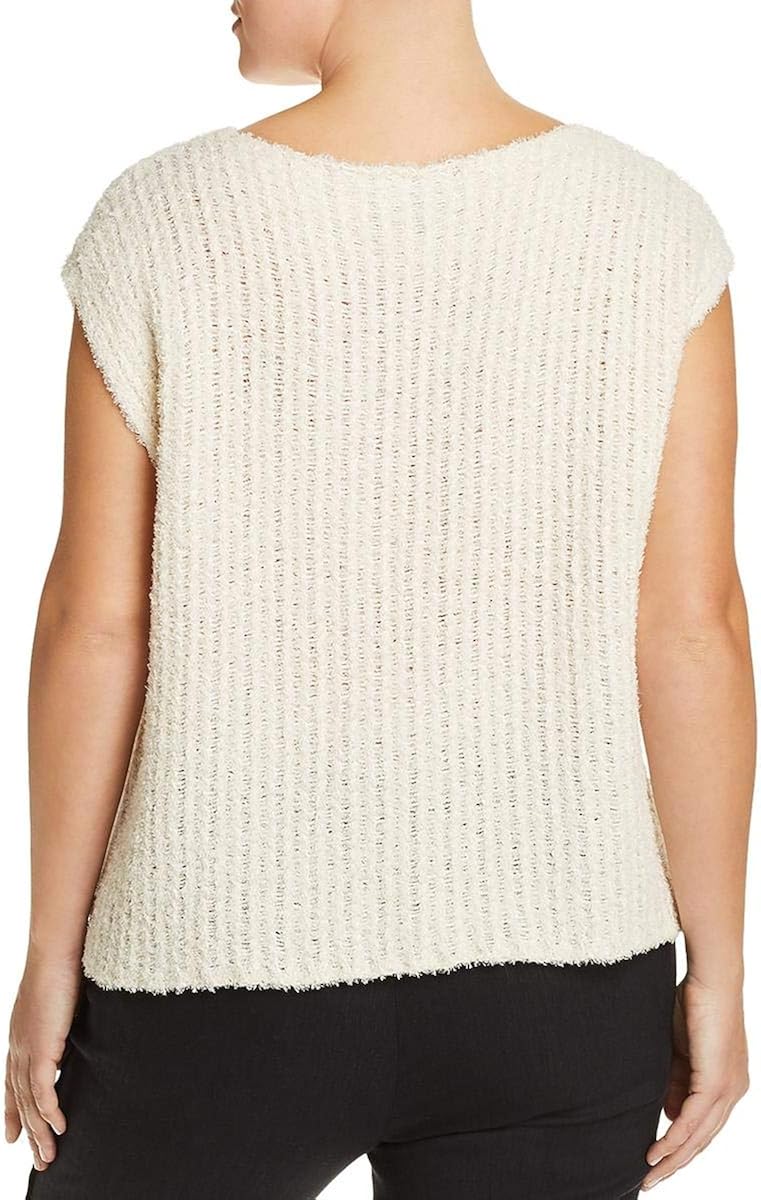 Eileen Fisher Womens Plus Eyelash Bateau Pullover Sweater Beige 1X at  Women’s Clothing store