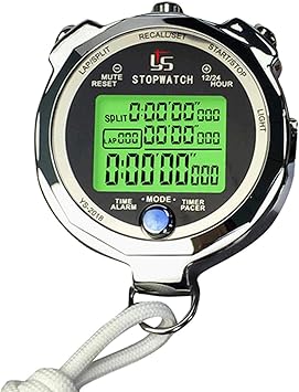 Amazon Nightfox ストップウォッチ ラップタイム スプリット プロ 金属 防水 1 1000秒精度審判タイマー運動選手 コーチ 体育教師 ランニング ジム アウトドアスポーツ用 Nightfox ストップウォッチ