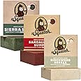 Dr. Squatch Natural Bar Soap for Men - Cold Process Soap with No Harsh Chemicals - Sierra Storm, Sandalwood Summit & Birchwood Breeze (5 oz, 3-Pack)