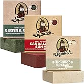 Dr. Squatch Natural Men’s Bar Soap - Cold Process Body Soap Bar with Natural Oils - Gifts for Men - Sierra Storm, Sandalwood Summit, Birchwood Breeze (5 oz, 3-Pack)