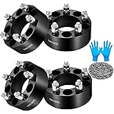 SYKRSS 2 inch 5x114.3mm Wheel Spacers Compatible with Jeep Wrangler Cherokee, Compatible with Ford Galaxie 500 Mustang, 82.5mm Bore & 5 Lug Wheel Adapters 1/2x20 Studs & 5x4.5 HubCentric, 4PCS