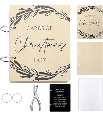 Amazon.com: Personalized Christmas Card Holder,Cards of Christmas Past  Binder Keepsake, Holiday Card Keeper Album, Greeting Card Album Organizer  (Christmas Card 04) : Office Products