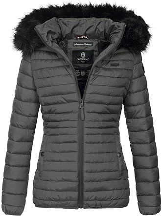 Navahoo Designer Damen Winter Jacke Steppjacke Stepp Winterjacke B655