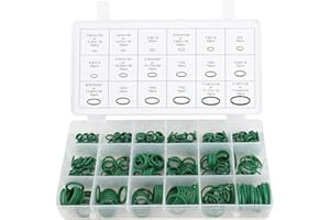 AKLOSIPY 270pcs HNBR O Ring Assortment Kit 18 Sizes Car AC System O Rings Seals Set with Snap Close Case for Automotive Plumb