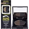 Arches & Halos Duo Luxury Brow Powder - Two-for-One Versatile Compact Powder - Get Full, Defined Brows - Vegan and Cruelty Free Makeup - Charcoal - 0.88 oz