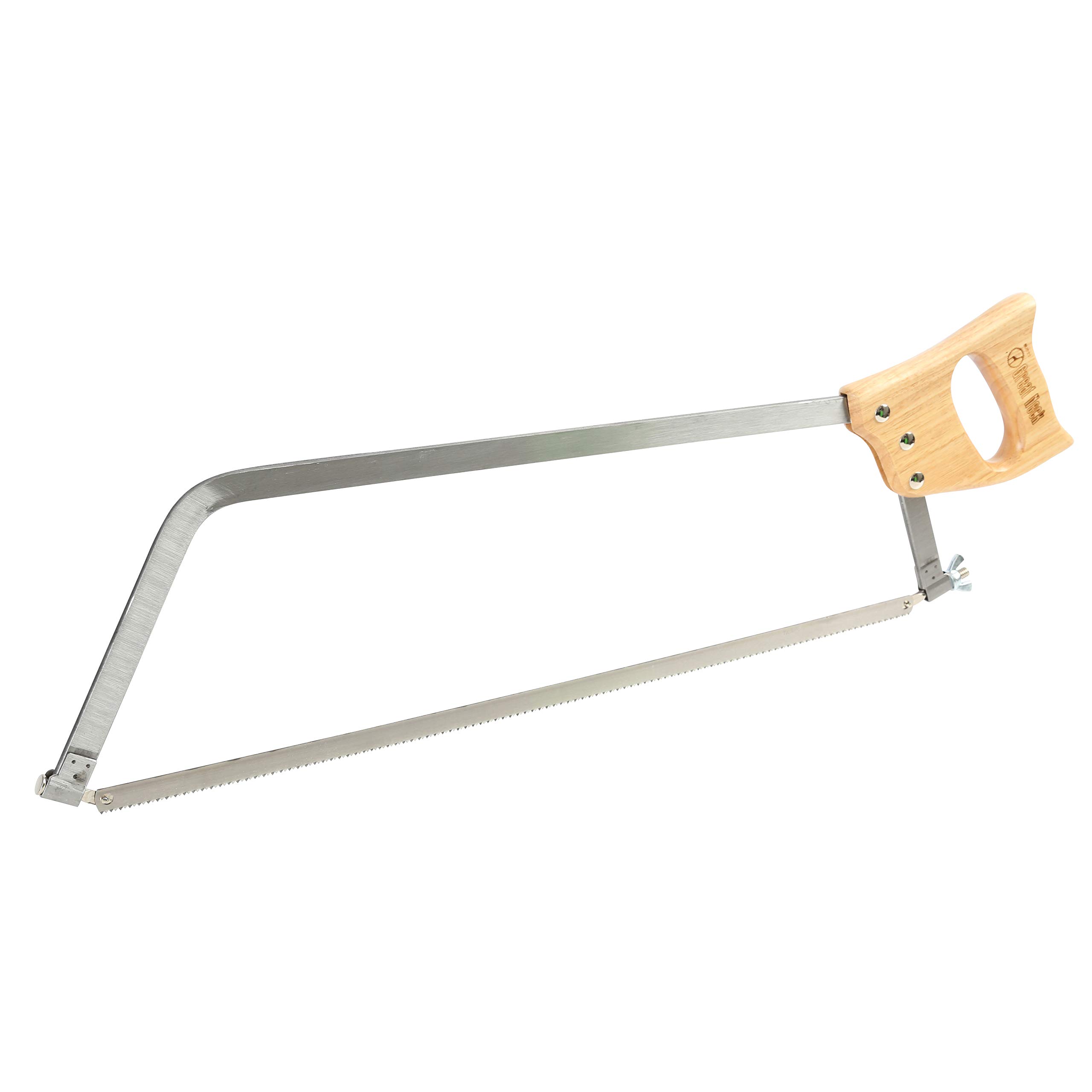 Great NeckBUS22 Butcher Saw, 22 Inch | Meat Processing Saw – Cut Through Bone & Meat | Great for Home Use & Processing Game & Livestock | High Carbon Steel Blade & Cold Rolled Steel Frame, 22"