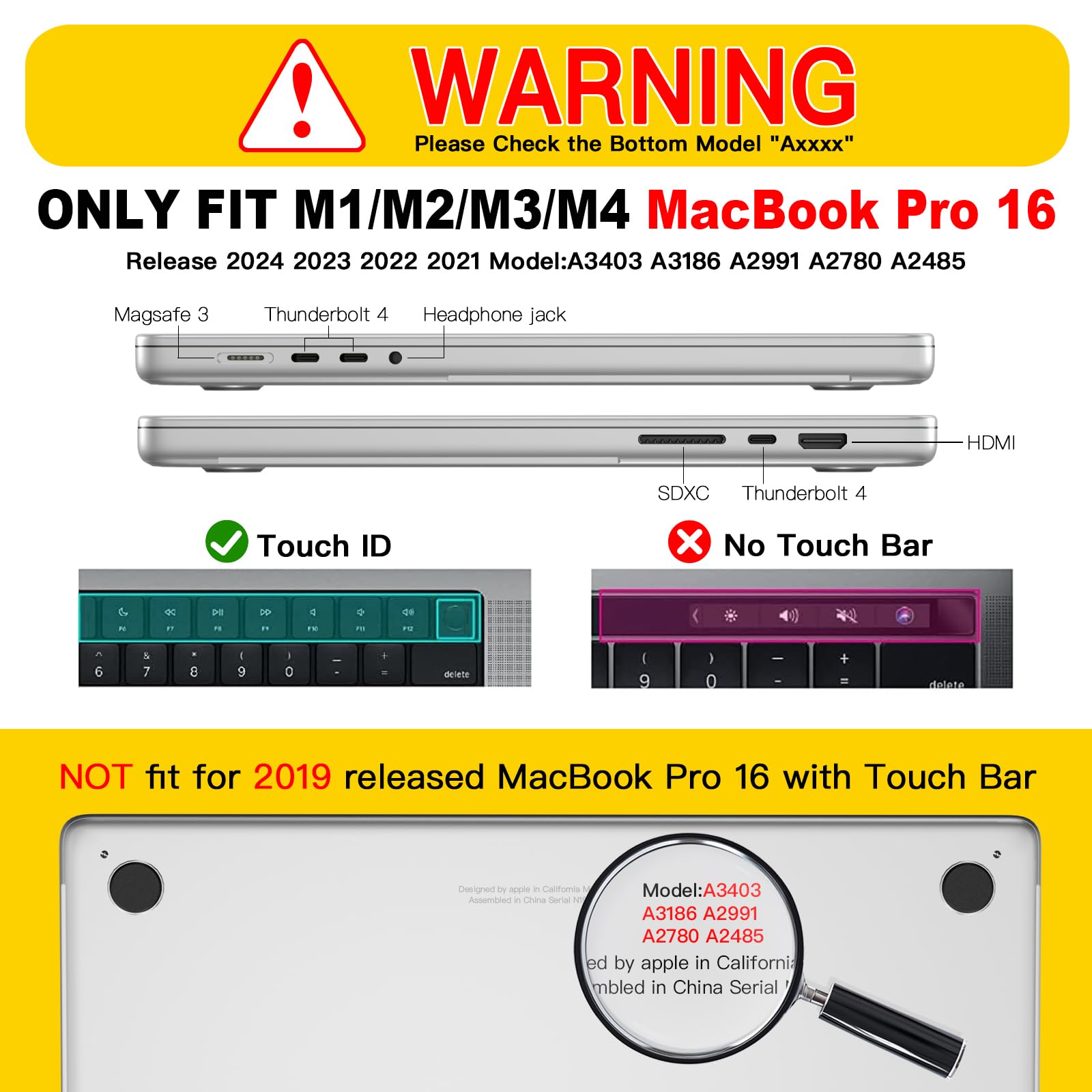CISSOOK Gorgeous Floral Case for MacBook Pro 16 Inch 2025-2021 Release A3403 A3186 A2991 A2780 A2485, Plastic Hard Shell Case for MacBook Pro 16