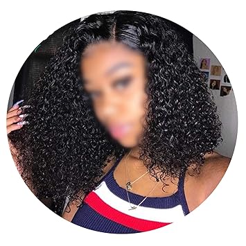 Amazon Com Short Curly Lace Front Human Hair Wigs Brazilian Remy