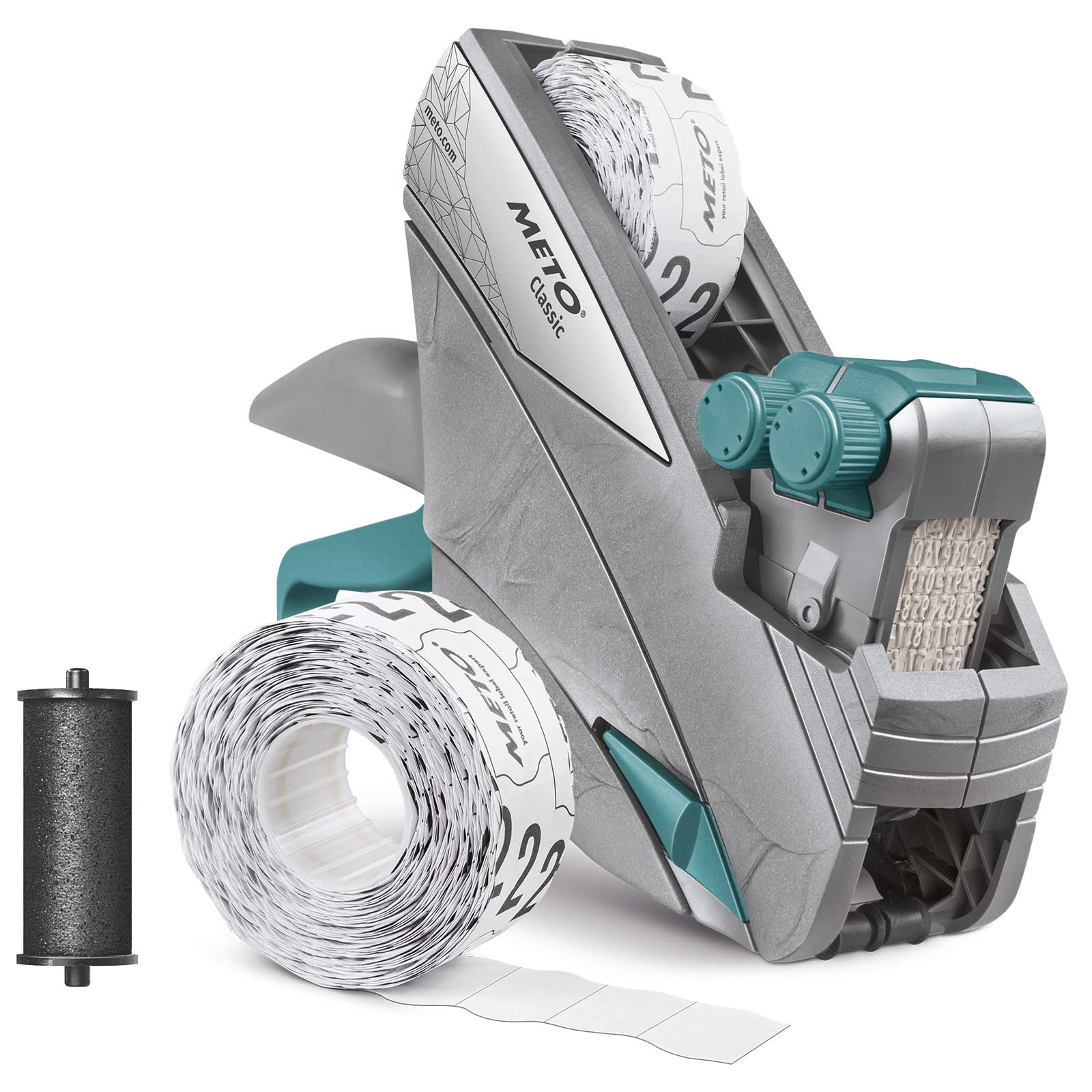 Original Meto Classic M Price Gun Kit- Price, Basic Price (Two-line, 16 Digits for 26×16 mm Labels, Ready to use)1 × Label Gun