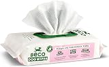 Beco Dog Wipes 80 Count Coconut Scent Plant-Based Grooming Wipes